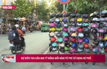 Dự kiến thu gần 800 tỷ đồng mỗi năm từ phí sử dụng hè phố