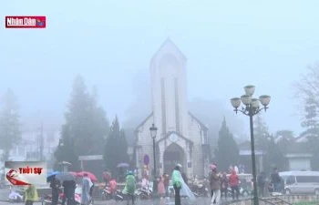Đón gió mùa Đông Bắc, nhiệt độ Sa Pa giảm còn 5,7 độ C