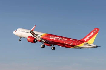 Máy bay A321neo của hãng hàng không VietJet Air.