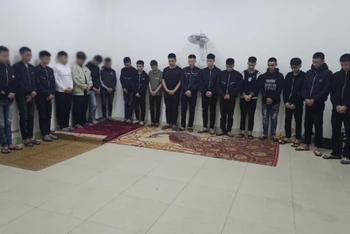 Các đối tượng bị bắt giữ.
