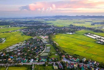 Toàn cảnh Làng Sen, quê nội của Bác Hồ. (Ảnh: QUANG DŨNG)