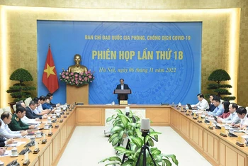 Thủ tướng Phạm Minh Chính phát biểu chỉ đạo hội nghị. (Ảnh: TRẦN HẢI)