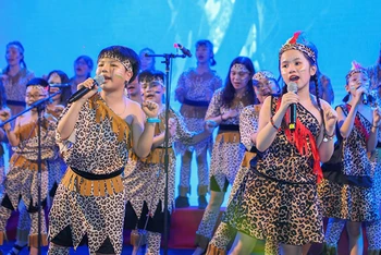 Dàn hợp xướng Vinschool. (Ảnh: Ban Tổ chức cung cấp)