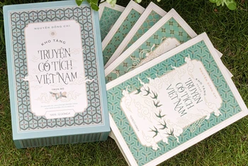 Bộ truyện “Kho tàng truyện cổ tích Việt Nam”. (Ảnh: Đông A Books).