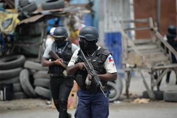 Cảnh sát Haiti. (Ảnh: AFP/TTXVN)