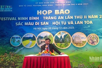 Ông Nguyễn Mạnh Cường, Giám đốc Sở Văn hóa – Thể thao Ninh Bình cung cấp thông tin về Festival.