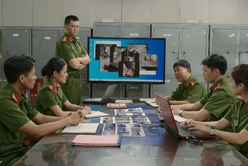 Cảnh trong phim “Đội điều tra số 7” mùa 1. (Ảnh: Điện ảnh Công an nhân dân cung cấp)