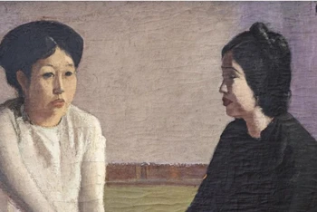 Bức "Le Trois Femmes" của danh họa Nguyễn Gia Trí.