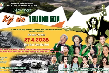 Đêm nhạc “Ký ức Trường Sơn” kỷ niệm 50 năm Ngày Giải phóng miền nam, thống nhất đất nước