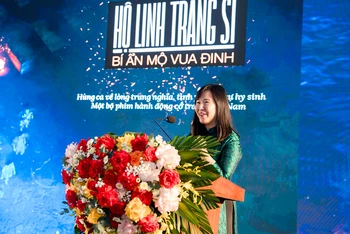 Tổng Giám đốc BHD Ngô Thị Bích Hạnh chia sẻ về dự án. (Ảnh: BHD)