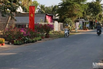 Một góc vùng quê thị xã Tân Châu.