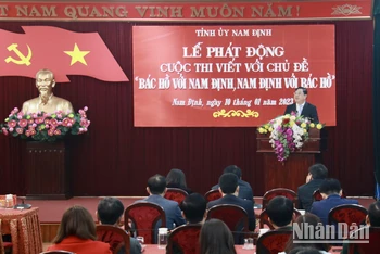 Lễ phát động cuộc thi viết với chủ đề "Bác Hồ với Nam Định, Nam Định với Bác Hồ".