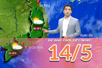 [Video] Dự báo thời tiết ngày 14/5/2025: Bắc Bộ nắng sớm, chiều tối mưa dông 