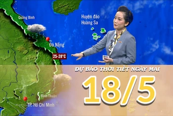 [Video] Dự báo thời tiết ngày 18/5/2025: Tây Nguyên và Nam Bộ mưa dông về chiều tối 