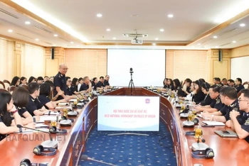 Toàn cảnh hội thảo Quốc gia về Quy tắc Xuất xứ. (Ảnh: CHQ)