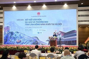Diễn đàn kết nối văn hóa-du lịch-thương mại tỉnh Lâm Đồng năm 2025 tại Hà Nội.