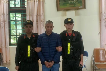 Bị can Hòa tại cơ quan điều tra.