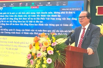 PGS, TS Nguyễn Viết Nhung, Giám đốc Bệnh viện Phổi Trung ương.
