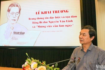 Đồng chí Ngô Minh Tuấn, Tổng Biên tập Tạp chí Xây dựng Đảng. (Ảnh: NHẬT QUANG)