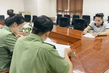 Tại cơ quan công an, ông Nguyễn Đ.T đã thừa nhận hành vi sai phạm của mình.