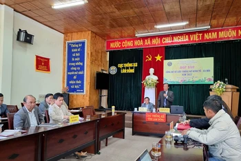Quang cảnh buổi công bố số liệu thống kê kinh tế-xã hội tỉnh Lâm Đồng năm 2022.