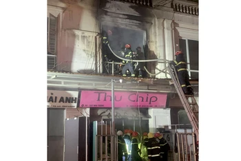 Hiện trường vụ cháy.