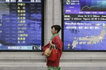 Chỉ số Nikkei 225 của Nhật Bản gần như đi ngang. (Nguồn: Reuters)