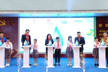Lễ phát động Chương trình “Mizuiku - Em yêu nước sạch” năm 2023.