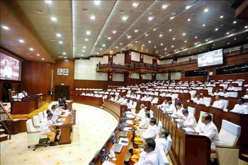 Sáng 21/8, tại thủ đô Phnom Penh, Quốc hội Campuchia khóa VII chính thức khai mạc kỳ họp thứ nhất. (Ảnh minh họa: TTXVN)