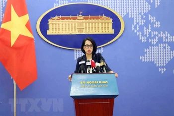 Người Phát ngôn Bộ Ngoại giao Phạm Thu Hằng. (Ảnh: TTXVN)