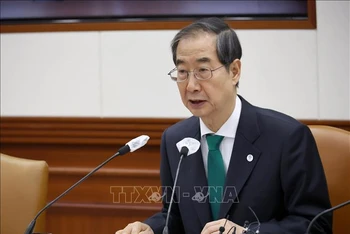 Thủ tướng Hàn Quốc Han Duck-soo. Ảnh: Yonhap/TTXVN