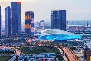 Trung tâm Hội nghị WEF tại Đại Liên, Trung Quốc.