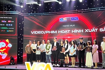 Các tác giả được vinh danh tại hạng mục Video/Phim hoạt hình xuất sắc của Giải thưởng VCA 2024.