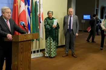 Tổng Thư ký Liên hợp quốc Antonio Guterres từng cảnh báo việc Chính phủ Mỹ cắt giảm viện trợ nước ngoài có thể sẽ khiến thế giới “kém mạnh khỏe hơn, ít an toàn và ít thịnh vượng hơn”. (Nguồn: THX/TTXVN).