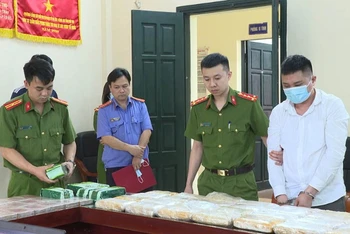 Một trong những đối tượng của chuyên án tại cơ quan điều tra.