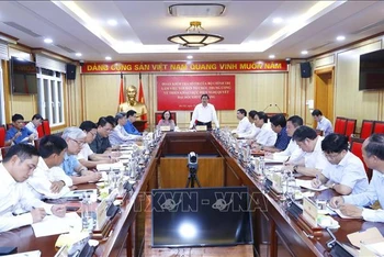 Toàn cảnh buổi làm việc (Ảnh: TTXVN)