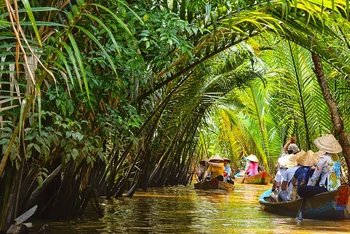 Đồng bằng sông Cửu Long có nhiều hoạt động trải nghiệm hấp dẫn. (Ảnh: TTXVN)
