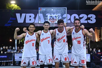 [Ảnh] Thang Long Warriors giành chức vô địch đầu tiên tại chuỗi sự kiện VBA 3x3 Prime 2023