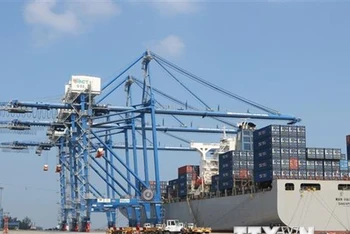 Cảng container Quốc tế Tân Cảng Hải Phòng. (Ảnh: Minh Thu/TTXVN)