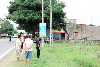 Khu đất người dân thôn Đông đã mua làm đất ở nhưng không được chuyển mục đích sử dụng.