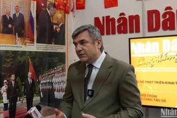 Phó Chủ tịch Ủy ban Đối ngoại Saint Petersburg Vyacheslav Kalganov. (Ảnh: XUÂN HƯNG)