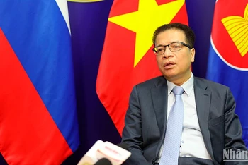 Đại sứ Việt Nam tại Liên bang Nga Đặng Minh Khôi. (Ảnh: XUÂN HƯNG)