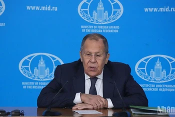 Bộ trưởng Ngoại giao Nga Sergey Lavrov tổ chức họp báo thường niên.