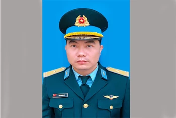Thiếu tá Trần Ngọc Duy. (Ảnh gia đình cung cấp)