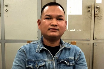 Đối tượng Đào Văn Yên tại cơ quan điều tra.