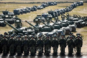 Binh sĩ Nga tham gia một cuộc tập trận. (Ảnh tư liệu: AFP/TTXVN)