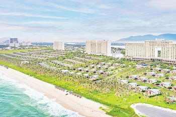 Một góc khu du lịch bắc bán đảo Cam Ranh.