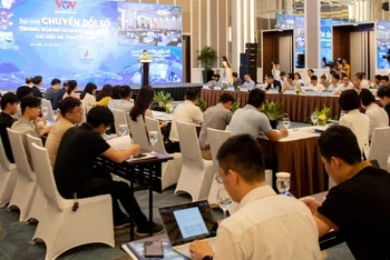 Quang cảnh hội thảo chuyển đổi số. (Ảnh: Văn Ngân)