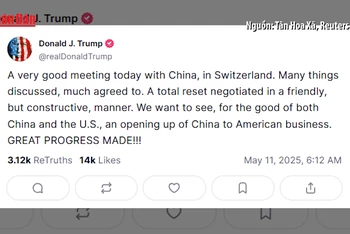 [Video] Ông Donald Trump ca ngợi cuộc đàm phán thương mại Mỹ - Trung