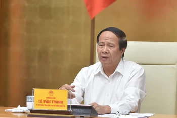Phó Thủ tướng Lê Văn Thành. Ảnh: VGP